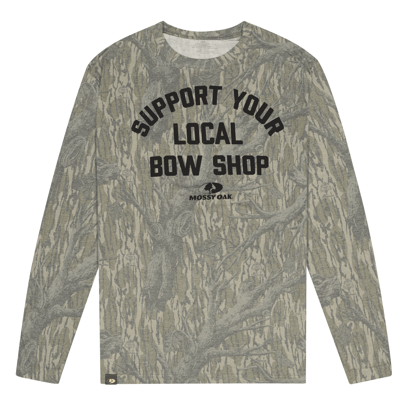 Mossy Oak Support Your Local Bow Shop Tee Original Treestand 