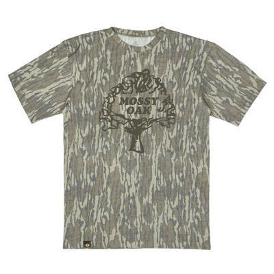 Mossy Oak Vintage Camo Shirt - Langarm, Washed Out Look, 50% Polyester 25% Baumwolle 25% Viskose