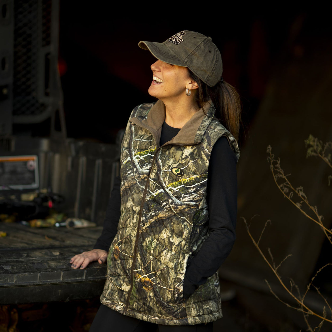 Women's Camo Puffer Vest 