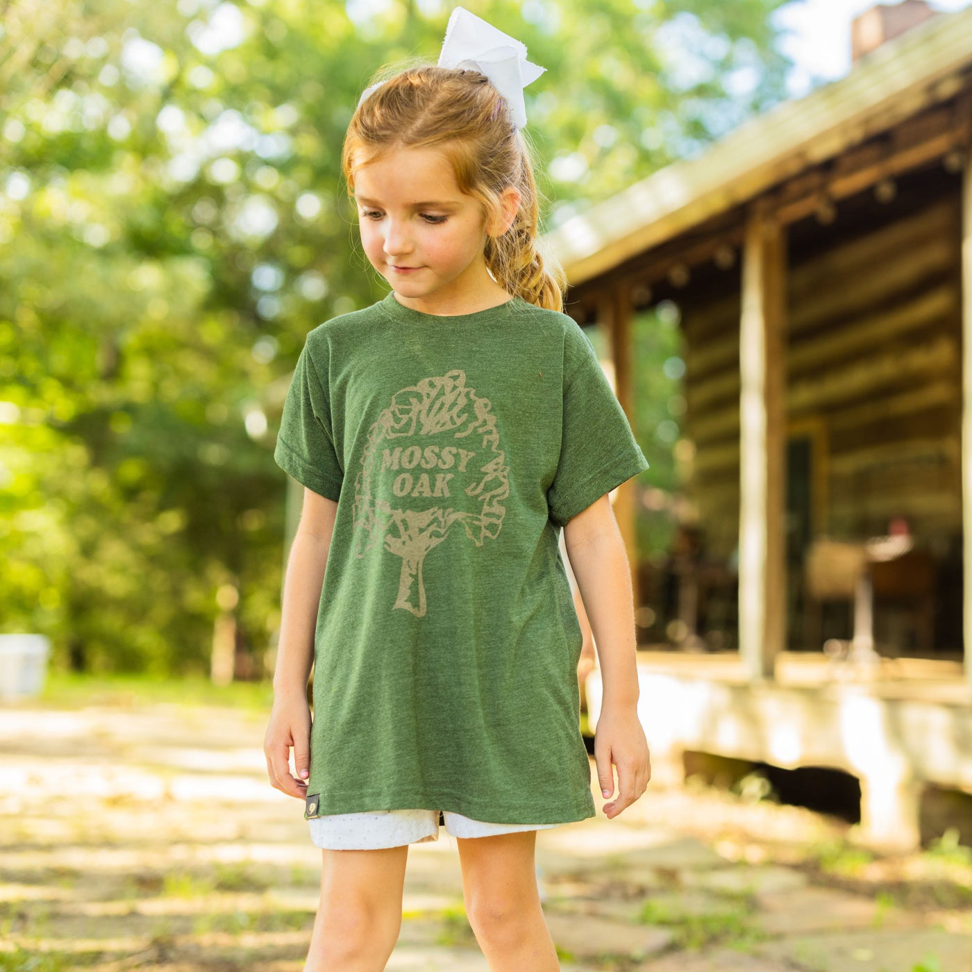 Mossy Oak Youth Vintage Logo Tee