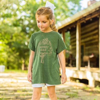 Mossy Oak Youth Vintage Logo Tee