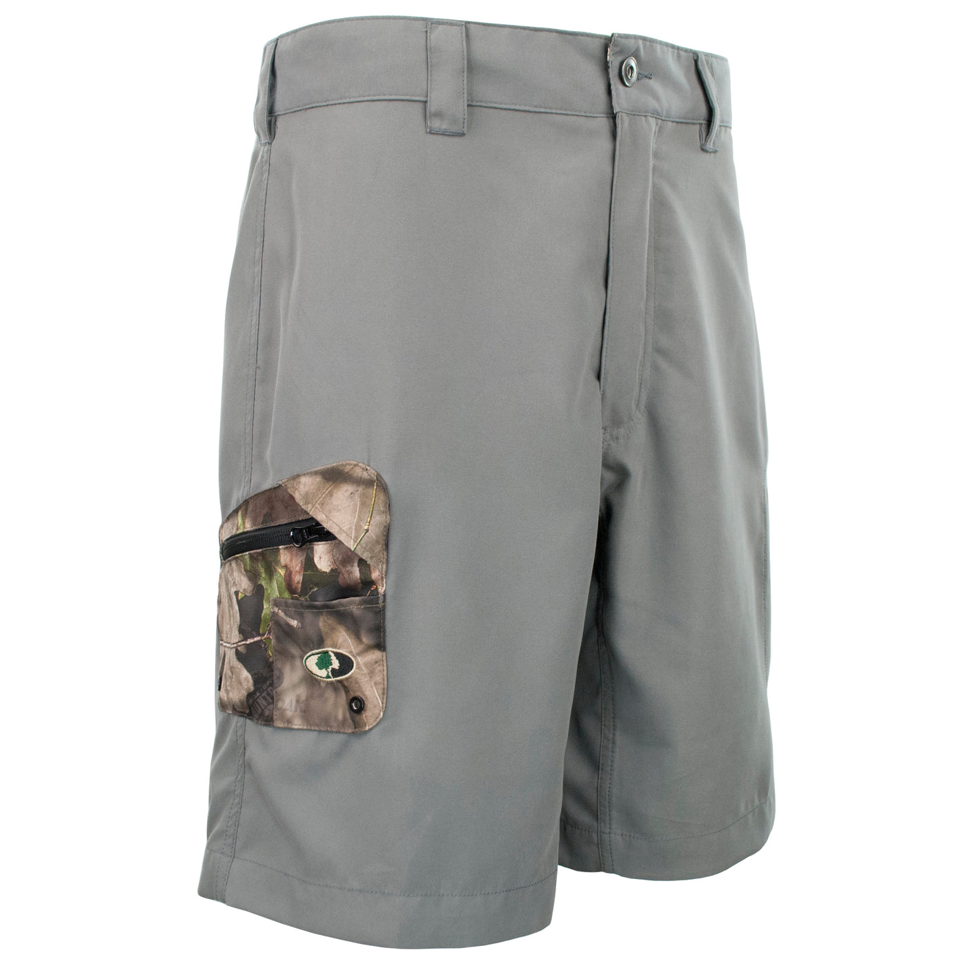 Mossy Oak Camo Accent Hybrid Shorts Charcoal Break Up Country