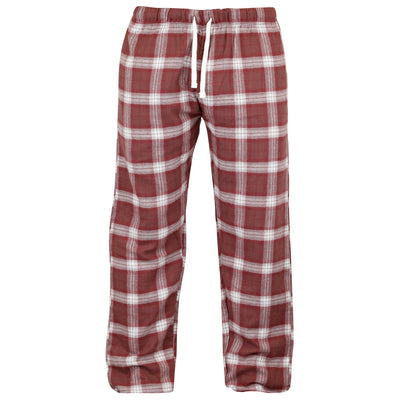 Mossy Oak Flannel Lounge Pant Maroon Check
