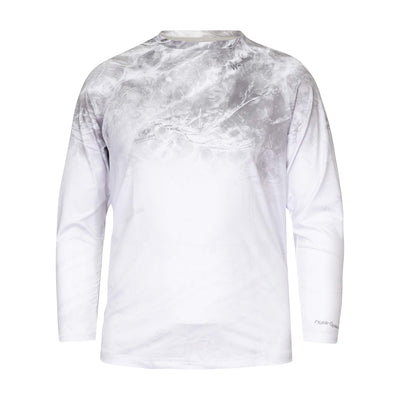 Shield Fishing Shirt Hailstone Ombre White