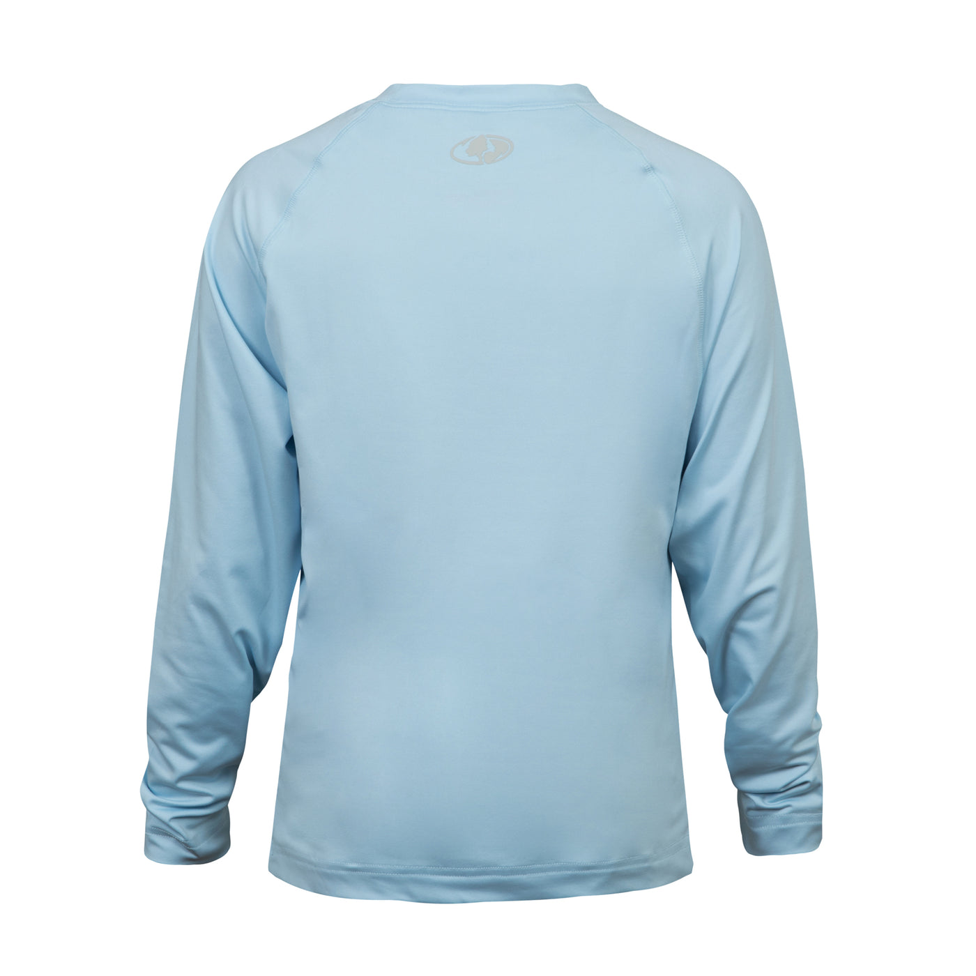 Mossy Oak Fishing Youth Shield Long Sleeve Shirt Cool Blue Back