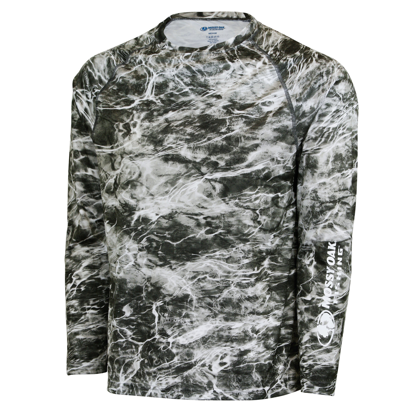 Mossy Oak Long Sleeve Elements Sunset Fishing Shirt Long Sleeve Medium