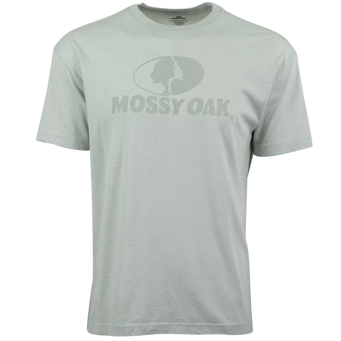 Mossy Oak Burnout Logo Tee Cool Grey