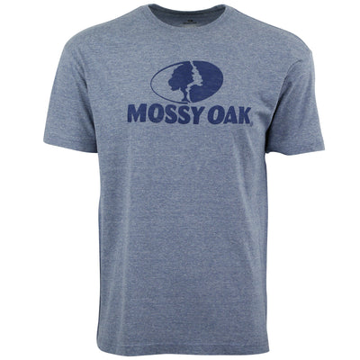 Mossy Oak Burnout Logo Tee Navy