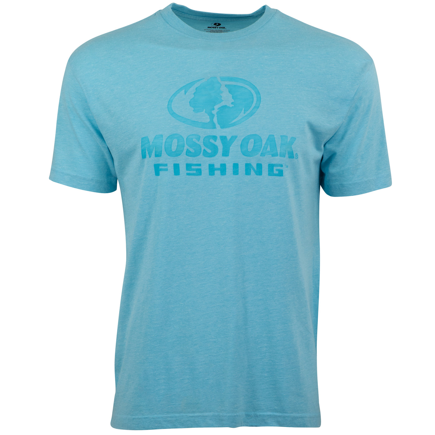 Mossy Oak Fishing Burnout Logo Short Sleeve Tee Bluefish