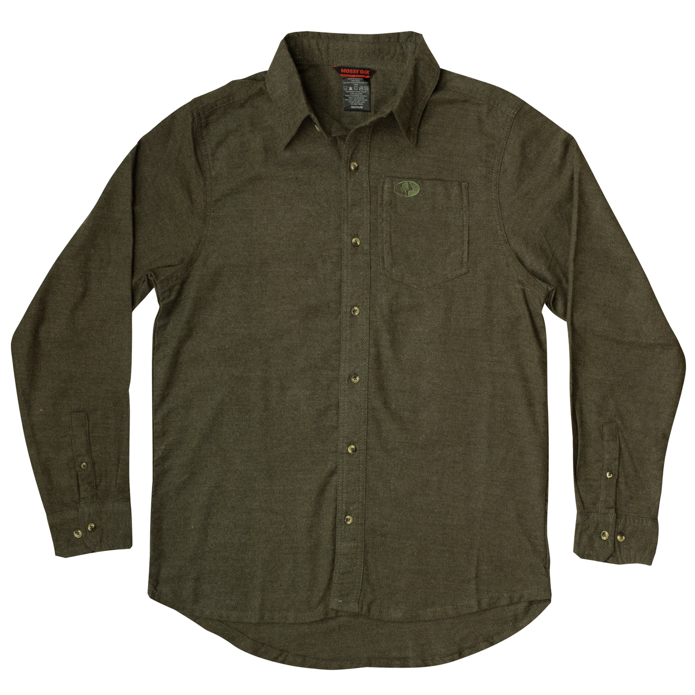 Mossy Oak Men's Flannel Shirt Forest Night Front