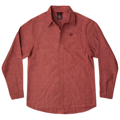 Mossy Oak Men's Flannel Shirt Rosewood Front