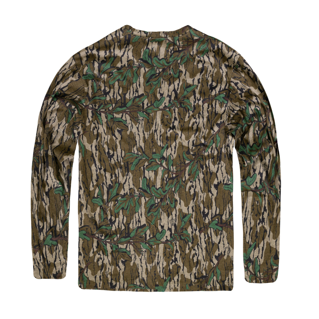 Mossy Oak Jersey Knit American Logo Long Sleeve T-shirt Mossy Oak Jersey Knit American Logo Long Sleeve T-shirt