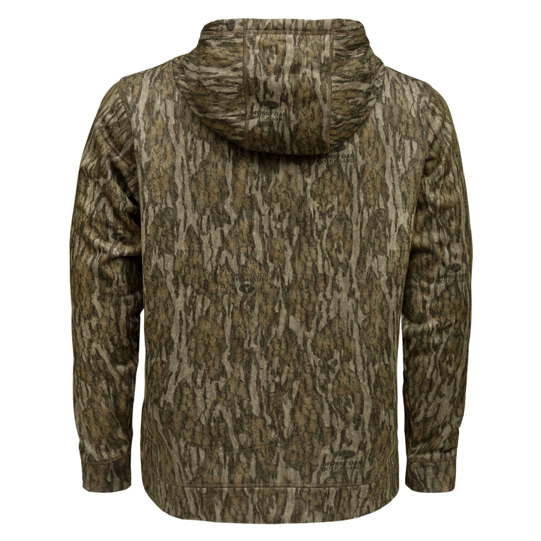 Mossy Oak Herren Camo Hoodie – Performance Fleece, Kapuze, Kängurutasche, Jagd & Outdoor
