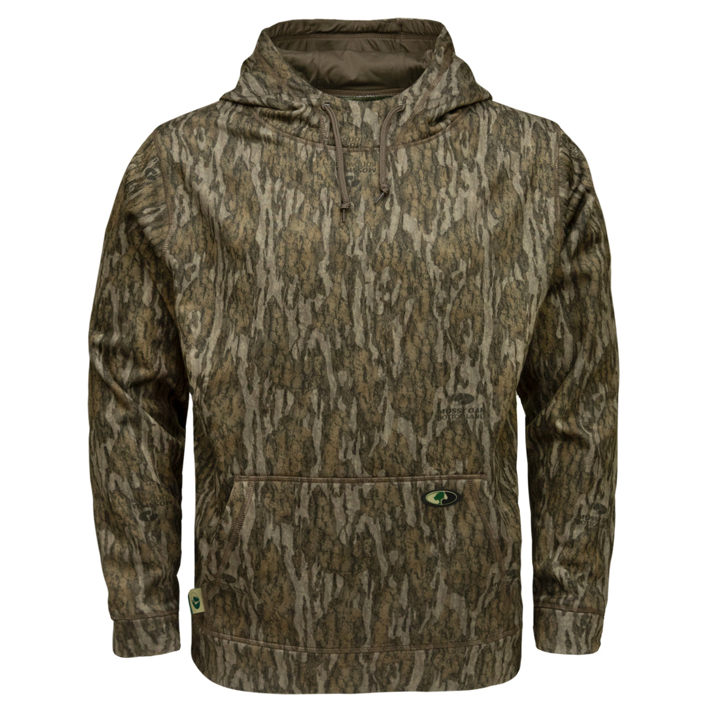 Mossy Oak Men's Fishing Hoodie with Built-In Face Gaiter 