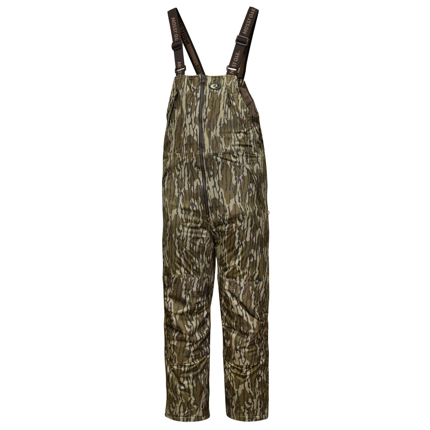 Mossy Oak Men’s Waterproof Breathable Insulated Bib Overall Original Bottomland Front