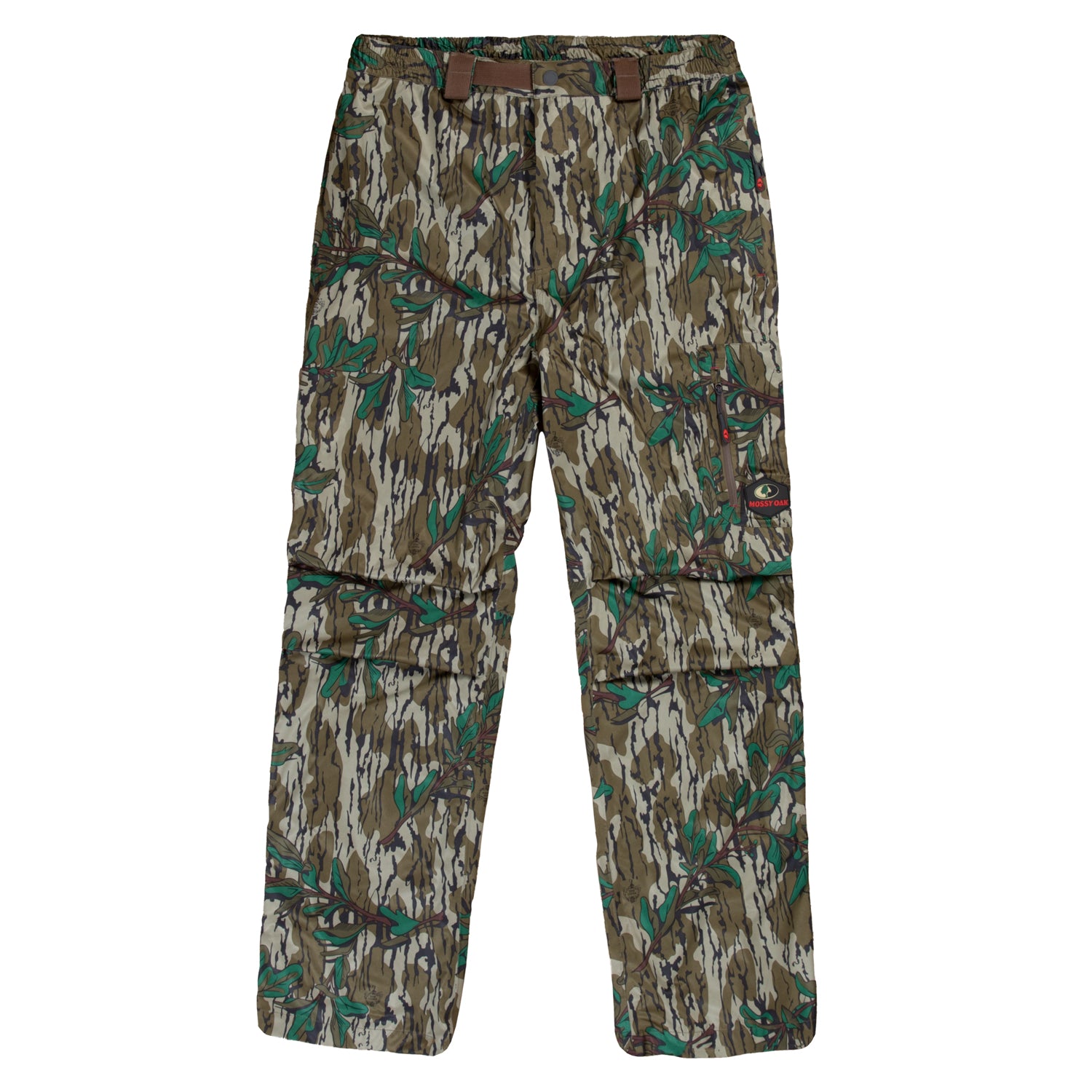 Mossy Oak Cotton Mill 2.0 Camo Hunting Pants for Men Camouflage Clothes,  X-Large, Greenleaf 