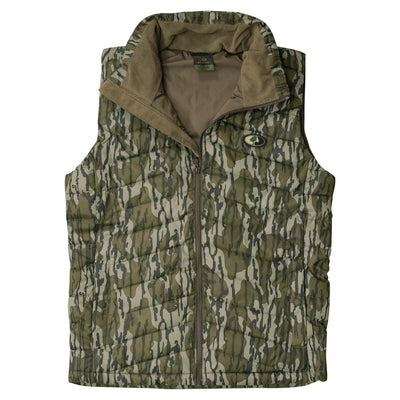 Mossy Oak Women's Puffer Vest Original Bottomland Front 