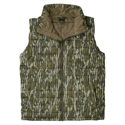 Mossy Oak Men's Puffer Vest Original Bottomland Front