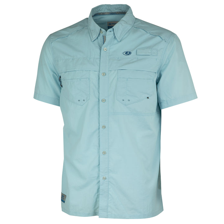 dress fishing shirts Men's Mahi Rush UV Vented Fishing Shirt Sky Blue 1076 / L