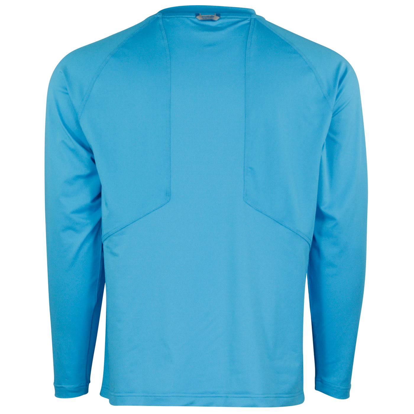 Mossy Oak Men's Long Sleeve Coolcore Fishing Shirt Blue Horizon Back