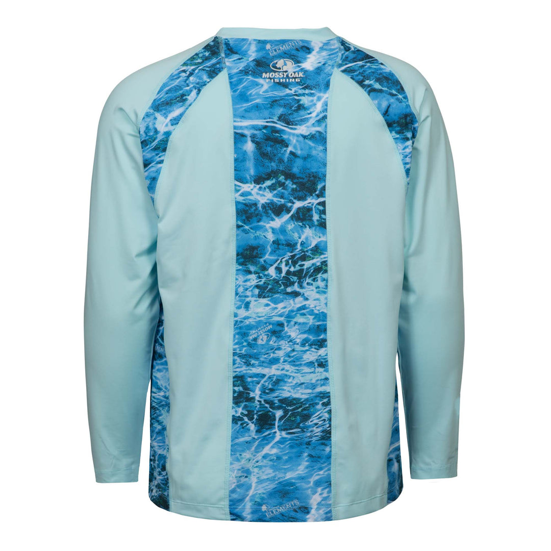 EAG ELITE MOSSY OAK ELEMENTS PERFORMANCE LONG SLEEVE FISHING SHIRT   Manta
