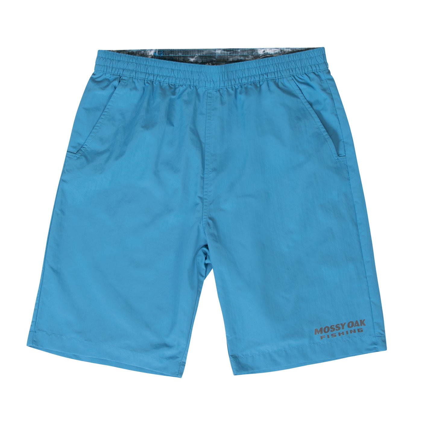 Mossy Oak Men's Swim & Fishing Shorts MO Blue Front