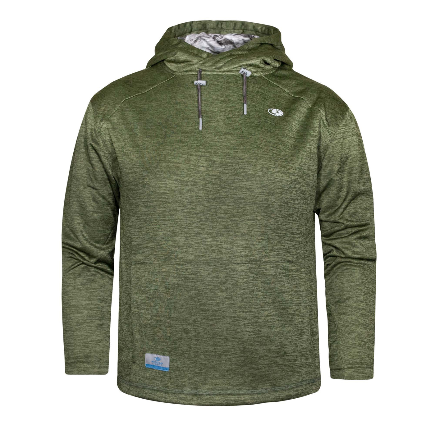 Fishing Hoodie Olive Front