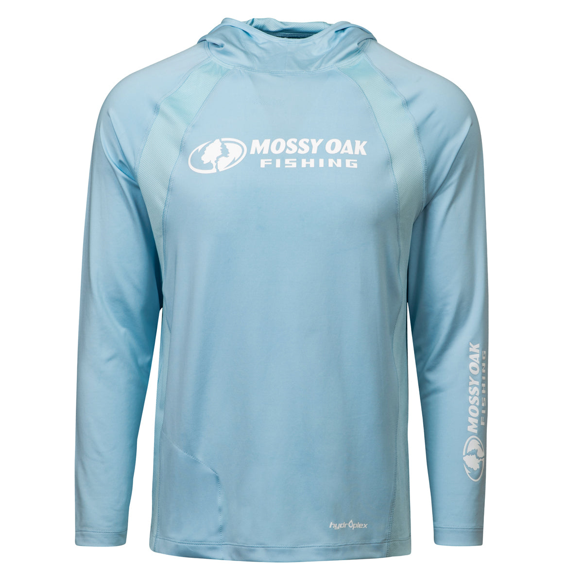 Mossy Oak Long Sleeve Fishing Tech Hoodie Cool Blue Front