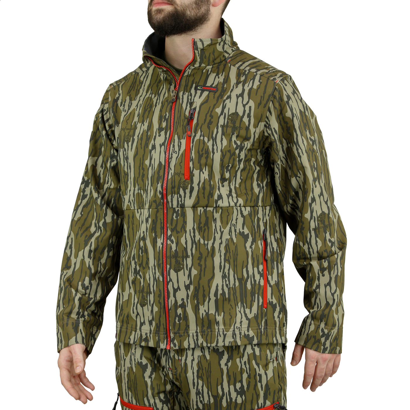 Mossy Oak Jacket Men's Medium 1/4 Zip Pullover Hunting Camo Break Up Country