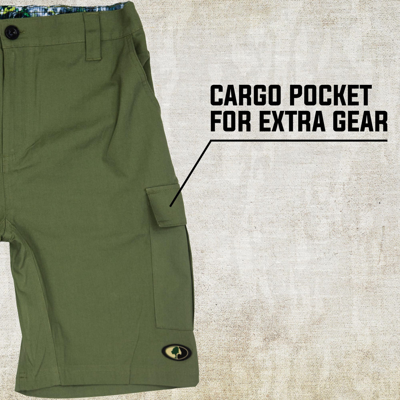 Mossy Oak Back Country Short Cargo Pocket for Extra Gear