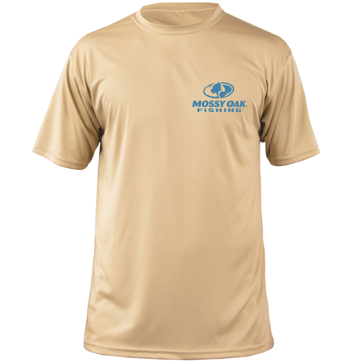 Mossy Oak Fishing Graphic Shirt Short Sleeve Vegas Gold Front
