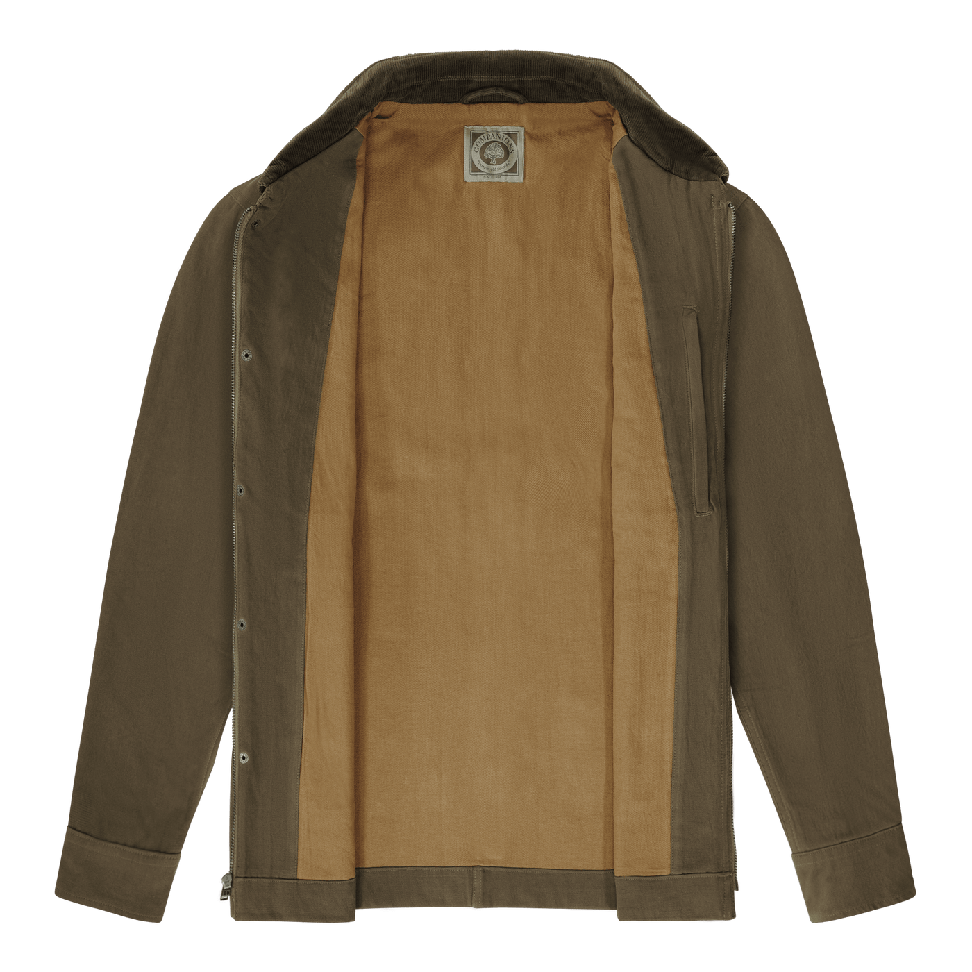 Men's barn coat with leather collar online