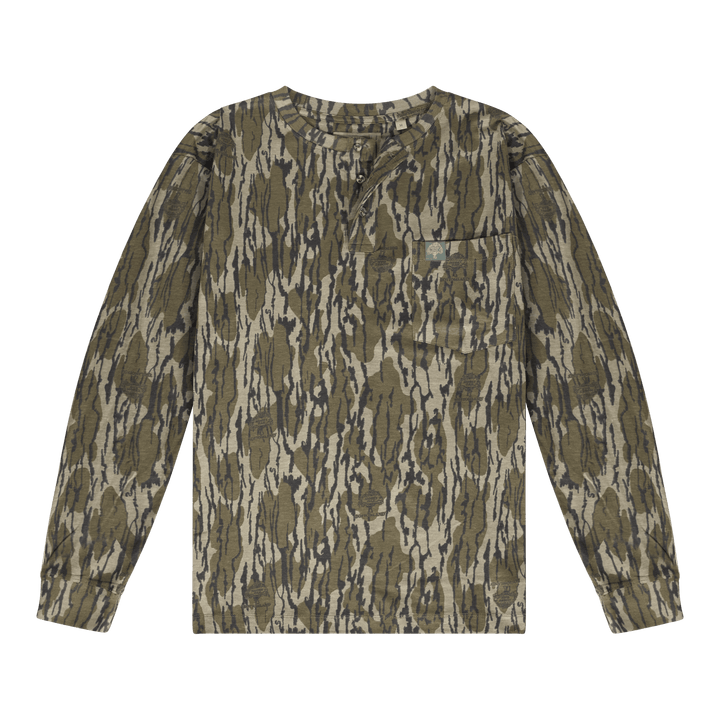 Nouveau ! Sage Country Brush Hunter Camouflage Henley à Nouveau ! Sage Country Brush Hunter Camouflage Henley à