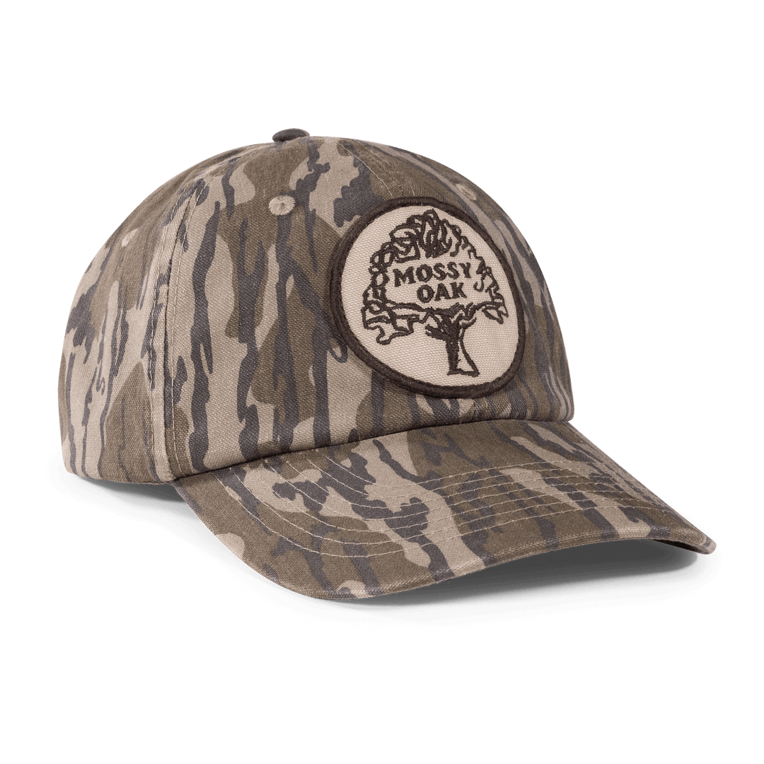 Mossy oak bottomland trucker hat sales