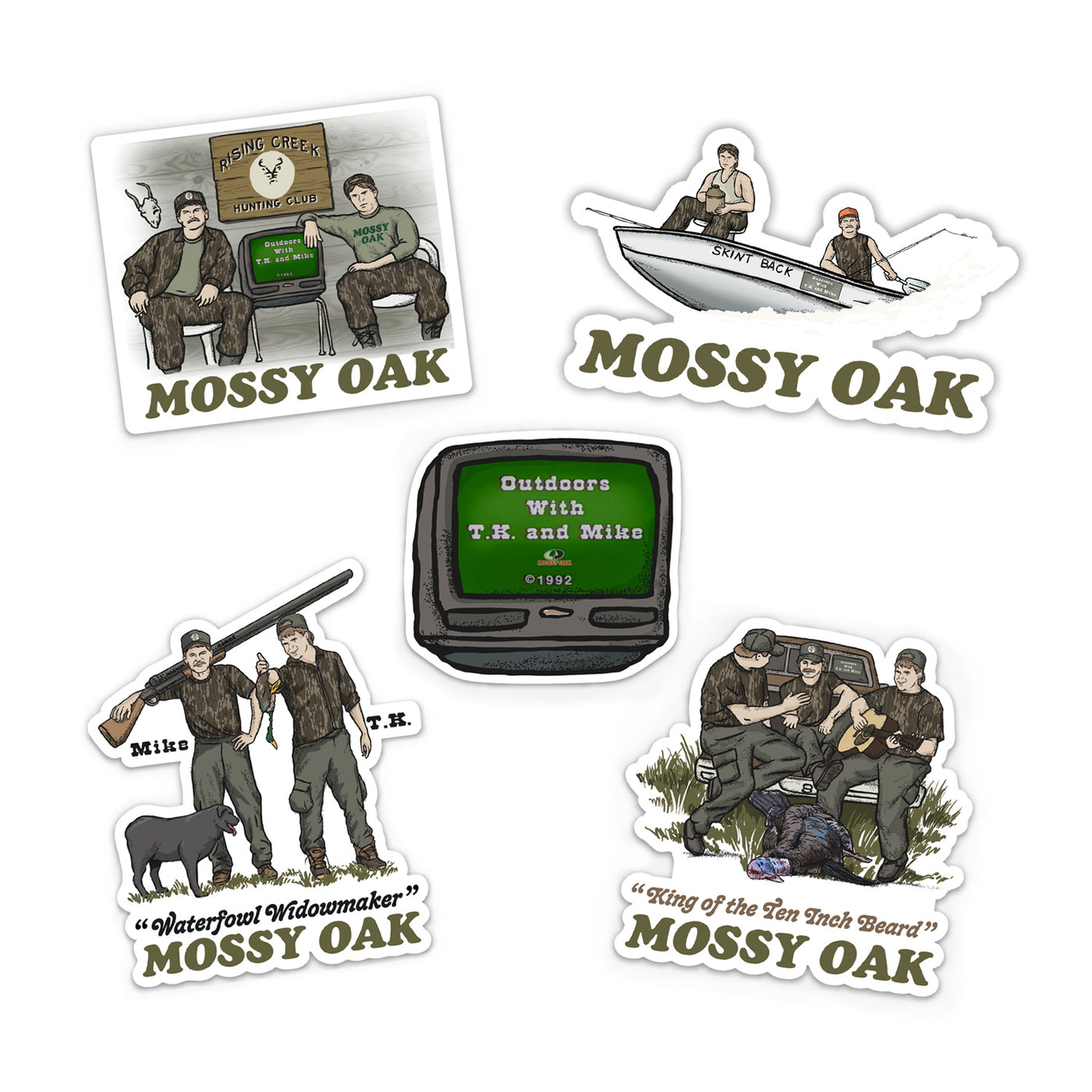TK & Mike Sticker Pack β The Mossy Oak Store