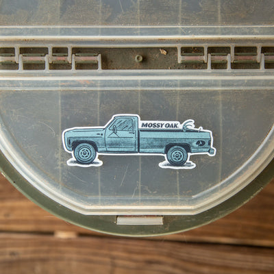 Mossy Oak Vintage Vehicle Sticker Pack Blue Truck