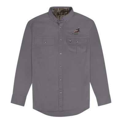 Mossy Oak Companions Wright Turkey Shirt Grey