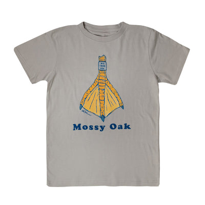 Mossy Oak Youth Duck Foot Tee LIGHT GREY