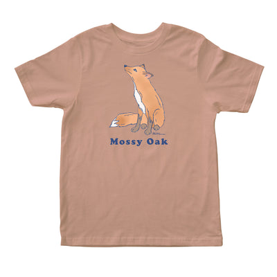 Mossy Oak Youth Fox Short Sleeve Tee Desert Pink