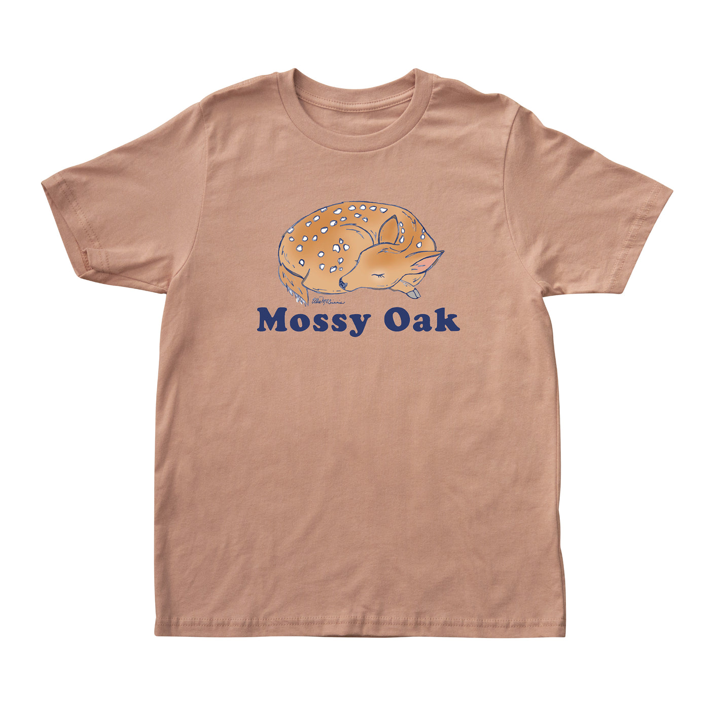 Mossy Oak Youth Fawn Short Sleeve Tee Desert Pink
