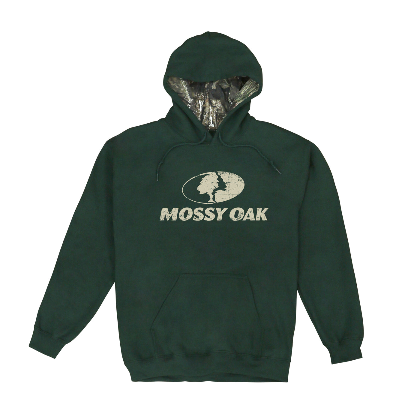 Mossy Oak Hoodie Pullover Adult Size M Camo Outdoor Hunting Fishing  Logo.