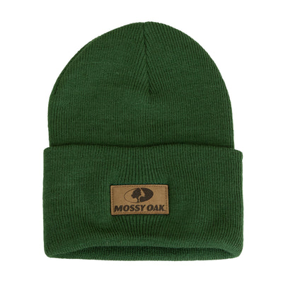 Mossy Oak Patch Logo Beanie Forest Green Front
