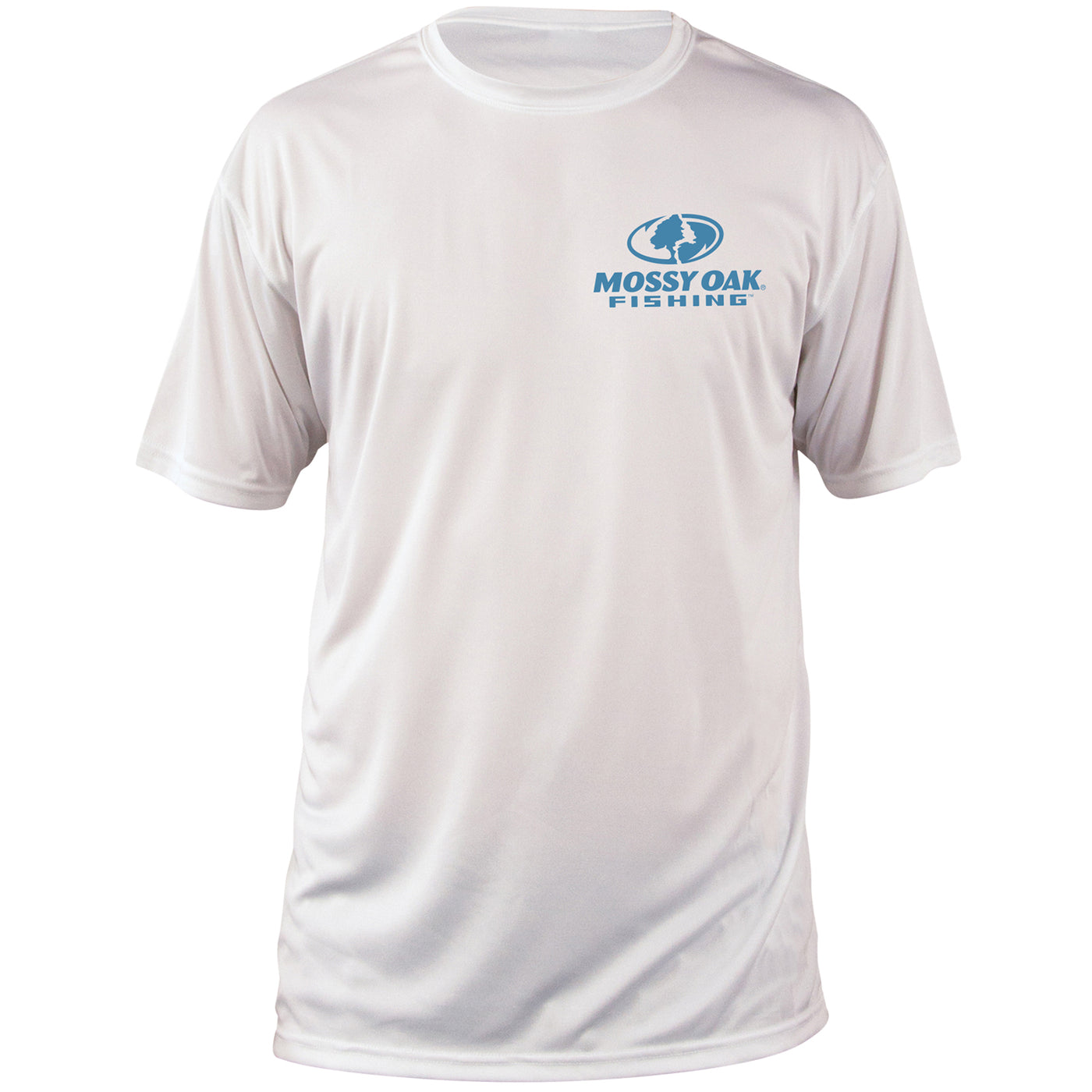 Mossy Oak Fishing Graphic Shirt Short Sleeve White Front