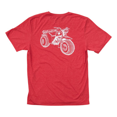 Mossy Oak Vintage ATV Tee - CARDINAL RED